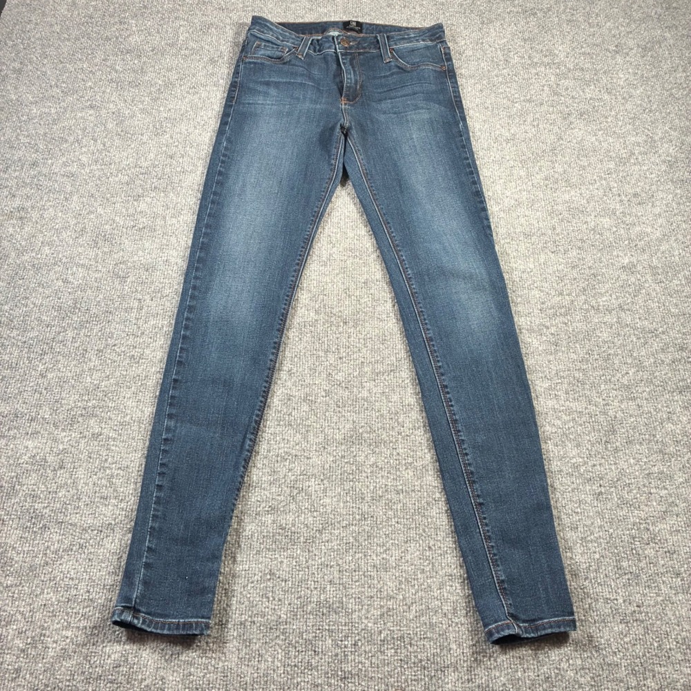 Just Black Denim Skinny Jeans Womens 27 Dark Wash Blue Made in USA